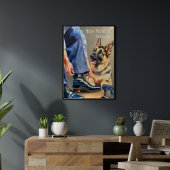 Polizist der Polizei - Kunstdruckplakat Poster