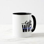 Polizist Ehefrau Thin Blue Line Unterstützung unse Tasse (VorderseiteRechts)