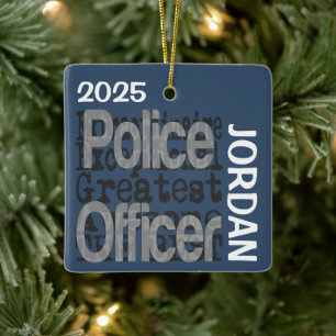 Polizist Extraordinaire BENUTZERDEFINIERT Keramikornament