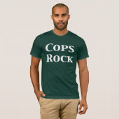 Polizist-Felsen-Geschenke T-Shirt (Vorne ganz)