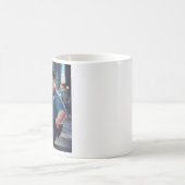 Polizist frisst Donut Kaffeetasse (Mittel)