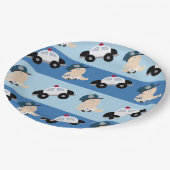 Polizist für Baby-Polizeibeamte Pappteller (Schrägansicht)