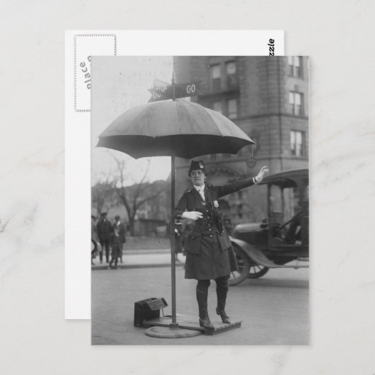 Polizist für Frauen - Vintag Postkarte (Vorne/Hinten)