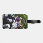 Polizist für Motorrad Gepäckanhänger (Rückseite horizontal)