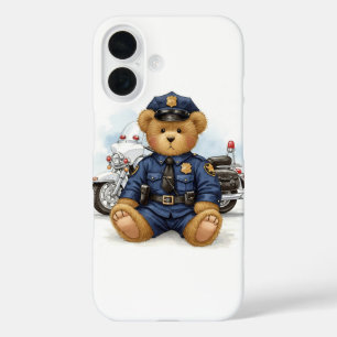 Polizist für Zoll, Teddy und Motorrad von Natasha iPhone 16 Hülle
