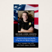 Polizist Gedenkkarte für das Gebet (Vorderseite)