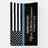 Polizist Gesetzeshüter Abschlussfeier Banner (Vertikal)