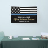 Polizist Gesetzeshüter Abschlussfeier Banner (Messe)