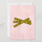 Polizist Girl Policeman Geburtstagspartei pink Einladung (Rückseite)