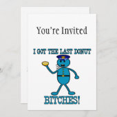 Polizist hat letzten Krapfen Einladung (Vorne/Hinten)