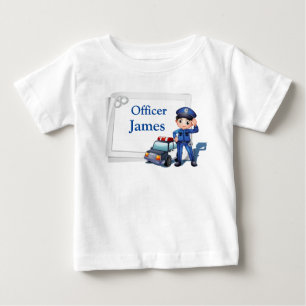 Polizist Individualisiert Baby T-shirt