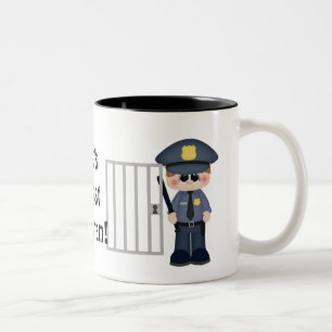 Polizist-Kaffee-Tasse der Welt bestste Zweifarbige Tasse