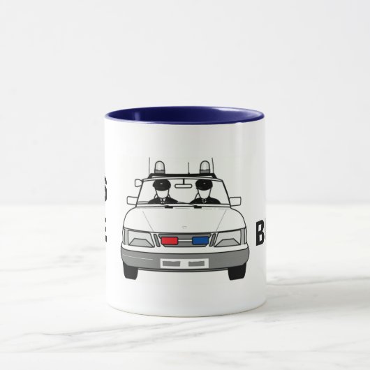 "POLIZIST-LIEBE-GROSSE FEHLSCHLÄGE" Keramik-Tasse Tasse (Zentrum)