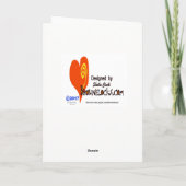 Polizist mit handgepackter Weihnachtskarte Feiertagskarte (Rückseite)