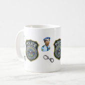Polizist Mug Kaffeetasse (Vorderseite Links)
