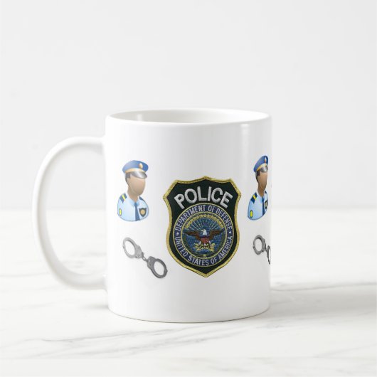 Polizist Mug Kaffeetasse (Links)