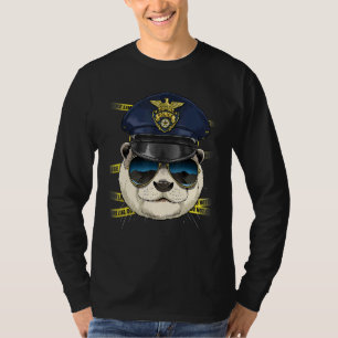 Polizist Otter PD Polizist Tatort Meer Tier T-Shirt
