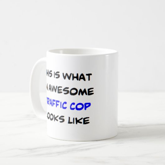 Polizist, phantastisch kaffeetasse (Vorderseite Links)