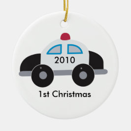 POLIZIST POLICE Baby's erste Weihnachtszeit indivi Keramikornament