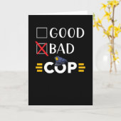 Polizist Police Funny Karte (Gelbe Blume)