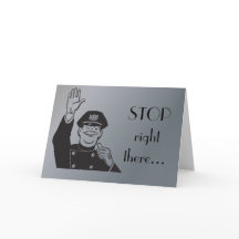 Polizist Polizei glücklicher Jahrestag Retro