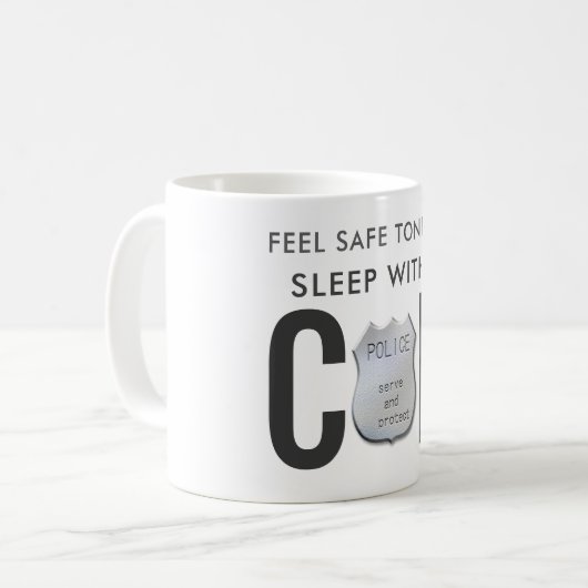 Polizist-Polizeibeamter-Spaß Kaffeetasse (Vorderseite Links)