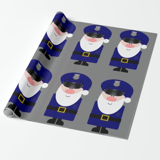 Polizist Sankt Geschenkpapier (Ungerollt)