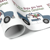 Polizist Santa Holiday Packpapier (Rolleneckpunkt)
