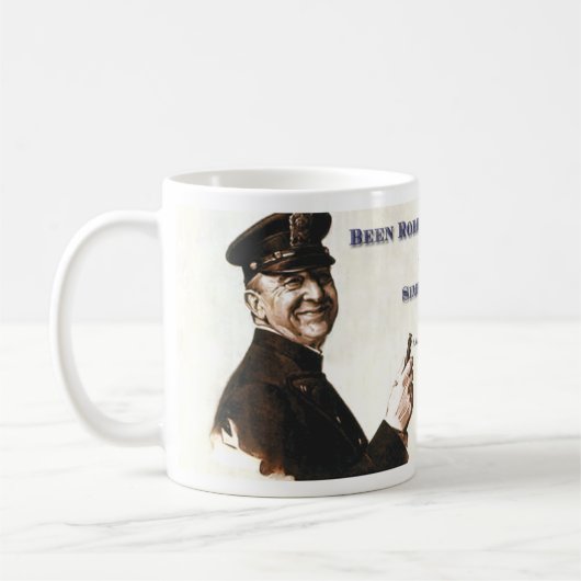 Polizist-Schale Kaffeetasse (Links)
