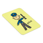 Polizist Stickfigur Magnet (Rechte Seite)
