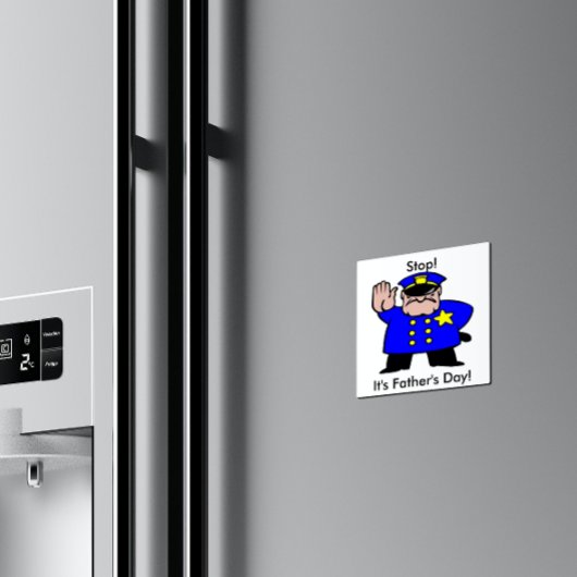 Polizist - Tag des Vaters Magnet