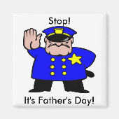 Polizist - Tag des Vaters Magnet (Vorne)