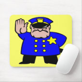 Polizist - Tag des Vaters Mousepad (Mit Mouse)