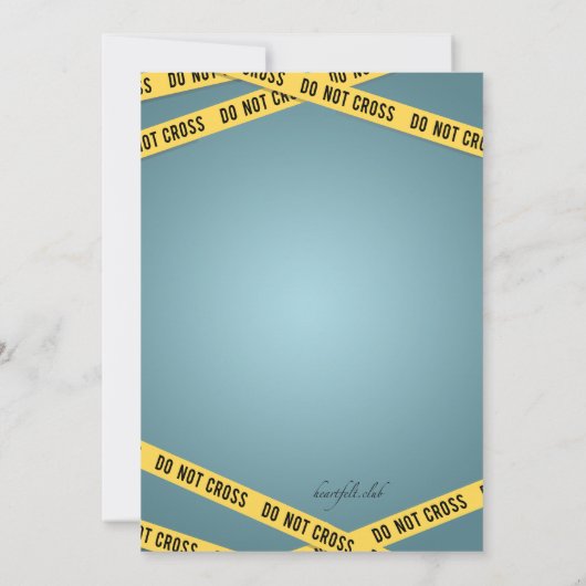 Polizist überqueren die Einladung nicht (Rückseite)