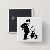 Polizist und Einbrecher Button (Vorne & Hinten)