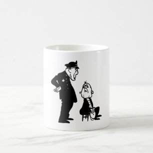 Polizist und Einbrecher Kaffeetasse