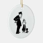 Polizist und Einbrecher Keramik Ornament (Rechts)