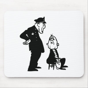 Polizist und Einbrecher Mousepad