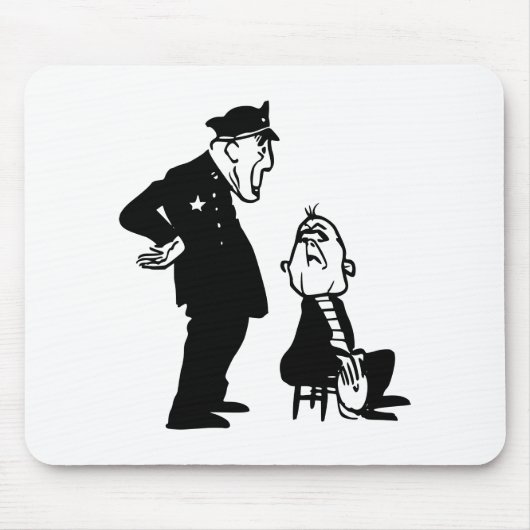 Polizist und Einbrecher Mousepad (Vorne)