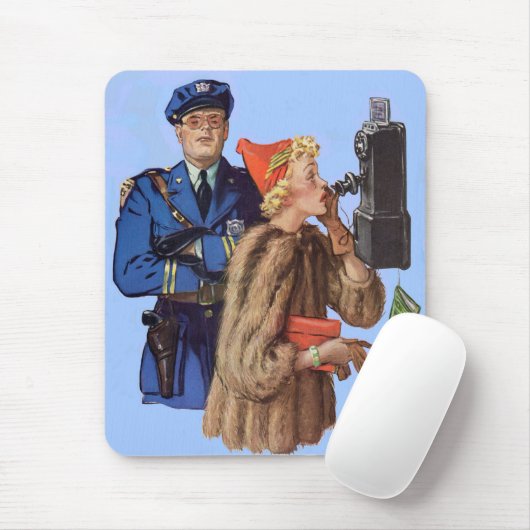 Polizist und reiche Dame verhafteten in den 30er J Mousepad (Mit Mouse)