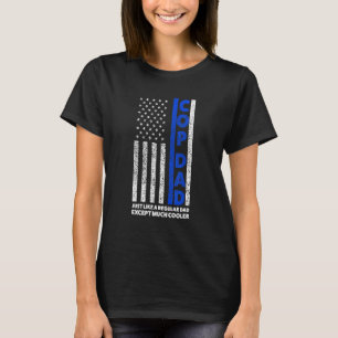 Polizist Vater genau wie ein regelmäßiger Vater Po T-Shirt