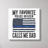 Polizist Vater Thin Blue Line Vintage Vector D