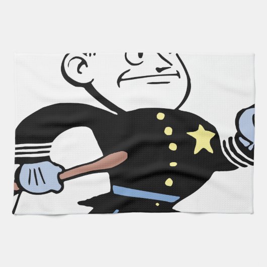Polizist Vintag Handtuch (Horizontal)