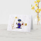 Polizist Weihnachtskarte des Goldenen Dreiecks Karte (Gelbe Blume)