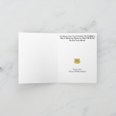 Polizisten Abzeichen Weihnachtsbaumgrüßkarte Karte (Innenseite)