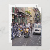 Polizisten, Biker und Voodoo Postkarte (Vorne/Hinten)