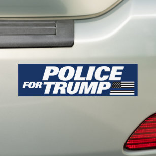 Polizisten für Trump Blue Line Police für Trump 20 Autoaufkleber