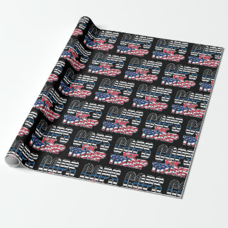 Polizisten für Trump Geschenkpapier