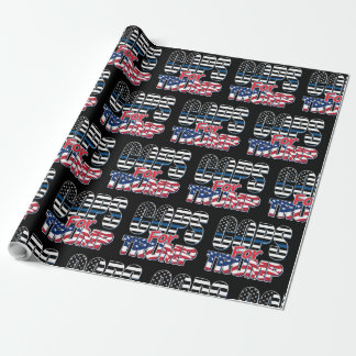 Polizisten für Trump - Trump 2020 Geschenkpapier