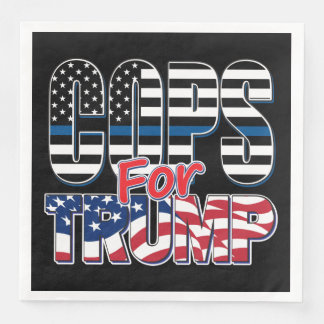 Polizisten für Trump - Trump 2020 Serviette